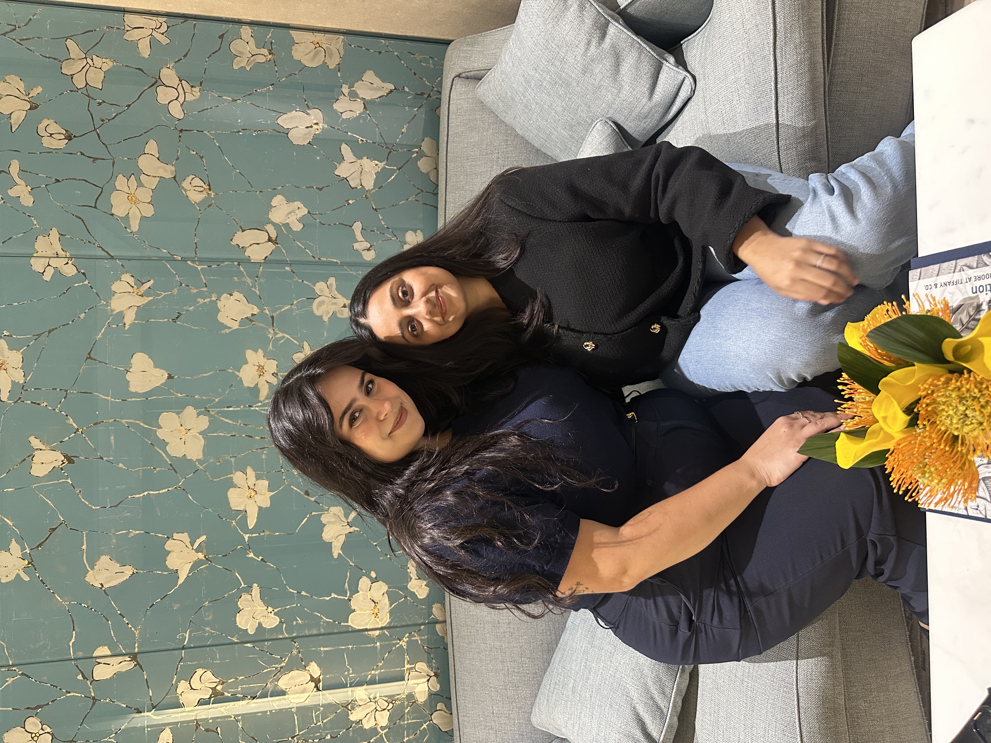 Mahee Thakkar with a Tiffany colleague